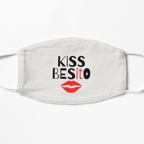 Kiss Besito Kiss it Beso Lips Flat Mask