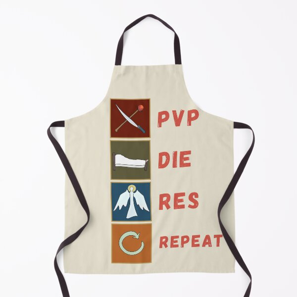 Item preview, PVP Die Res Repeat - Funny Gamer designed and sold by ViewerEqualsPhoton.