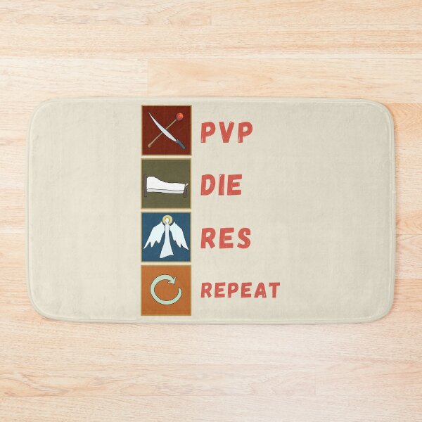 Item preview, PVP Die Res Repeat - Funny Gamer designed and sold by ViewerEqualsPhoton.