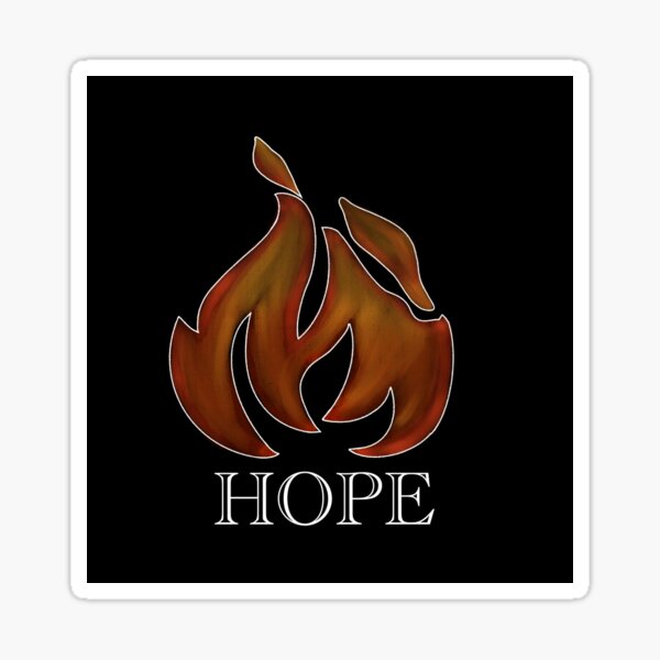 "hope" Sticker for Sale by prettylxdy Redbubble