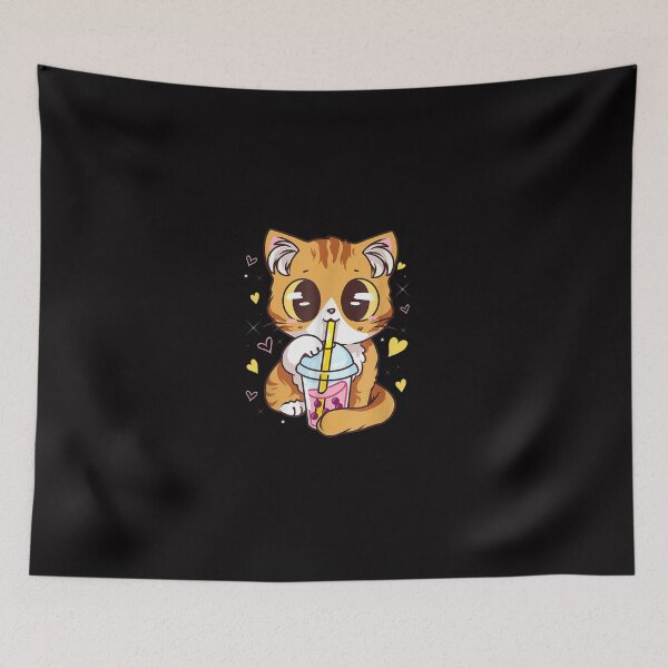 Item preview, Cute Kawaii Cat Boba Bubble Milk Tea Anime Neko Kitten T shirt designed and sold by qrduubp320.