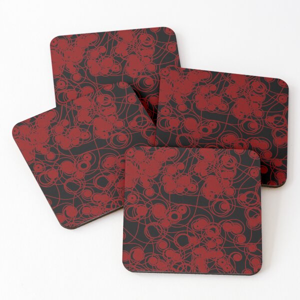 Item preview, Spiral chaotic design - maroon and black designed and sold by rahilvalani.