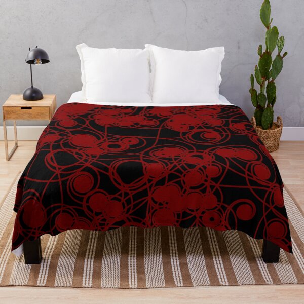 Item preview, Spiral chaotic design - maroon and black designed and sold by rahilvalani.