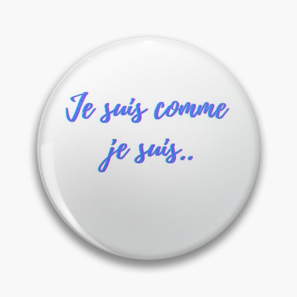 Item preview,  I am what I am - popular french quotes lovers theme gifts (blue)  designed and sold by RebelliousRosee.