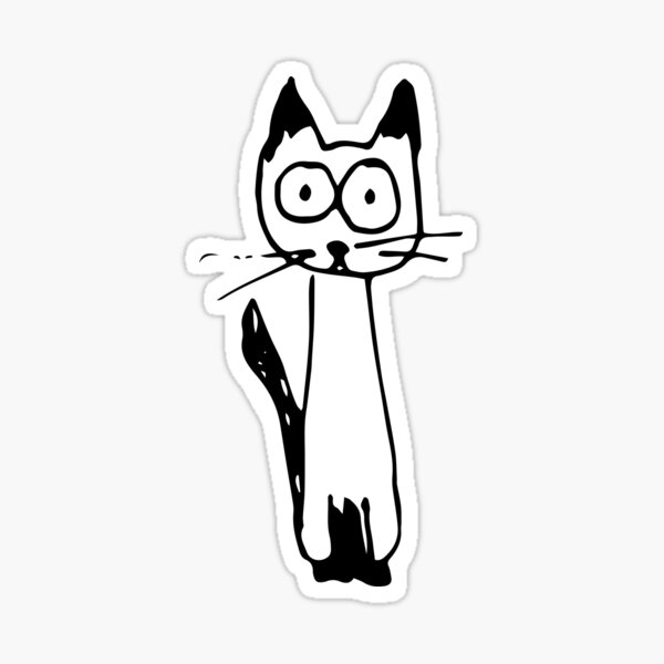 Aperçu de l'œuvre Hé chat ! créée et vendue par SaryandSaff.