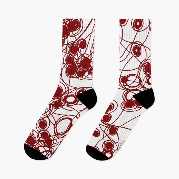 Item preview, Spiral chaotic design - maroon and white designed and sold by rahilvalani.