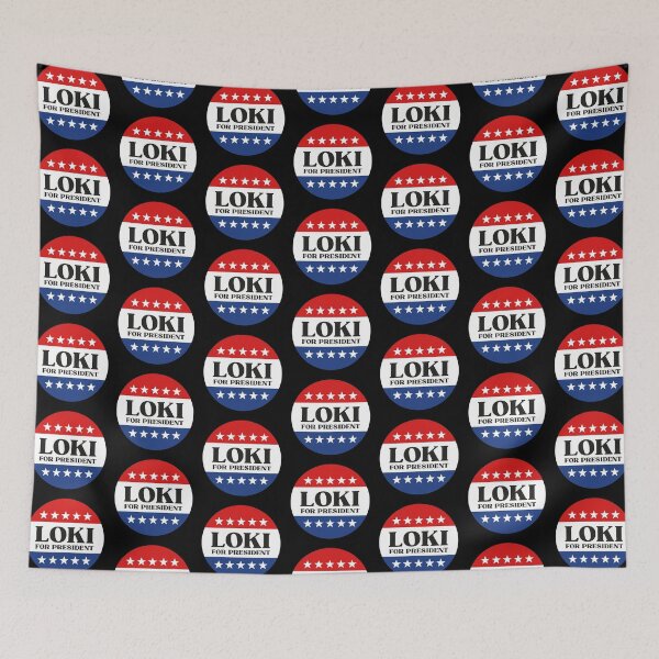 Item preview, LOKI FOR PRESIDENT (Multiverse villain) designed and sold by frikybomb.