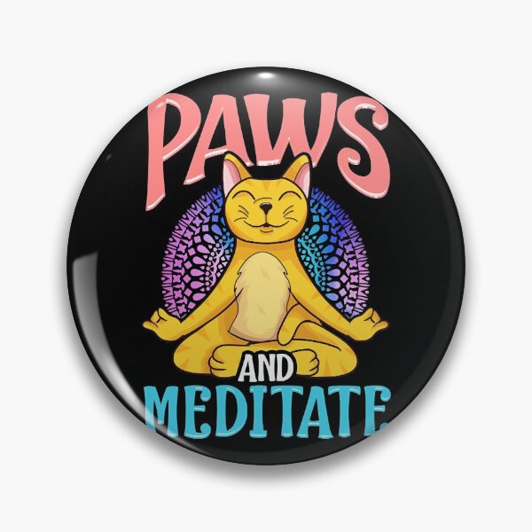 Item preview, Paws and Meditate Funny yoga and cat lover gift  designed and sold by eauMaison72.