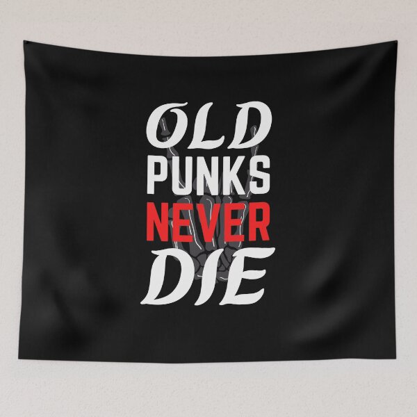 Item preview, Old Punks Never Die designed and sold by Crafty-Mornings.