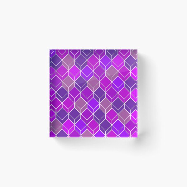 Item preview, Violet Cuboidal Material Design Work  designed and sold by Carbonbubble.