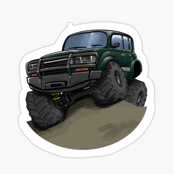 Item preview, Landcruiser - 4x4 Green designed and sold by Cracked Piston.