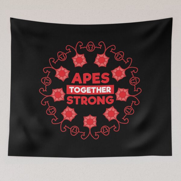 Item preview, Apes Together Strong Ruby designed and sold by ShinsenMerch.