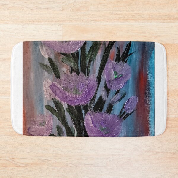 Item preview, Some abstract purple lillys flowers grow wild designed and sold by kkartwork.