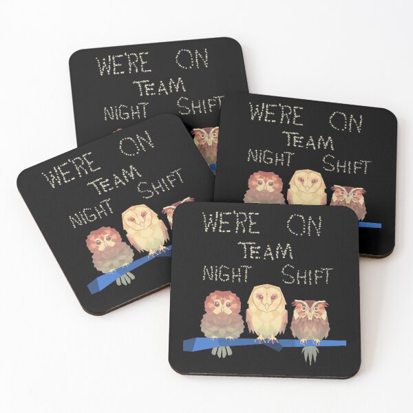 Item preview, We Are On Team Night Shift Owls designed and sold by artfulnotebook.