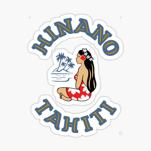 Bière Hinano Tahiti 68, design Sticker