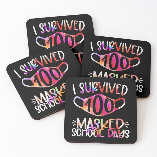 Item preview, I survived 100 masked school days designed and sold by FelicityFide.