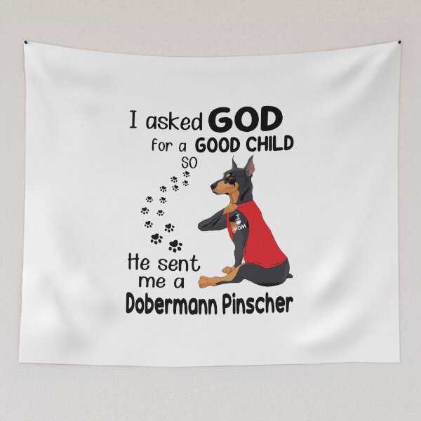 Item preview, DOBERMAN PINSCHER I LOVE MOM TATTOO designed and sold by Tuckerstyle.