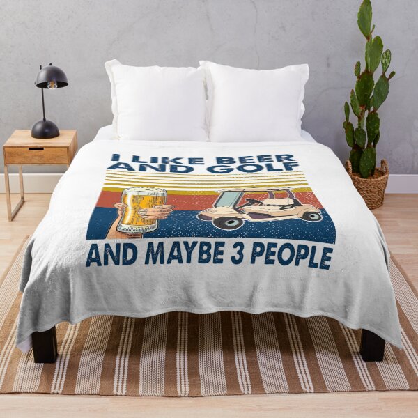 Item preview, I LIKE BEER AND GOLF AND MAYBE 3 PEOPLE VINTAGE designed and sold by Tuckerstyle.