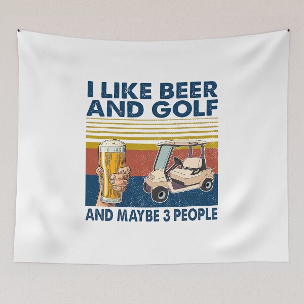 Item preview, I LIKE BEER AND GOLF AND MAYBE 3 PEOPLE VINTAGE designed and sold by Tuckerstyle.
