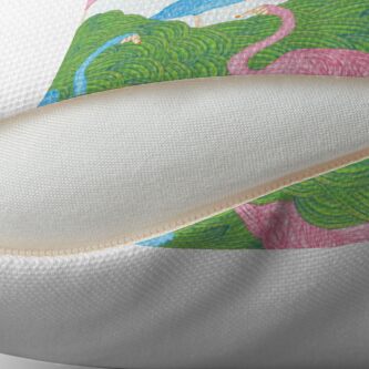 Alternate view of Flarin in the Garden Throw Pillow