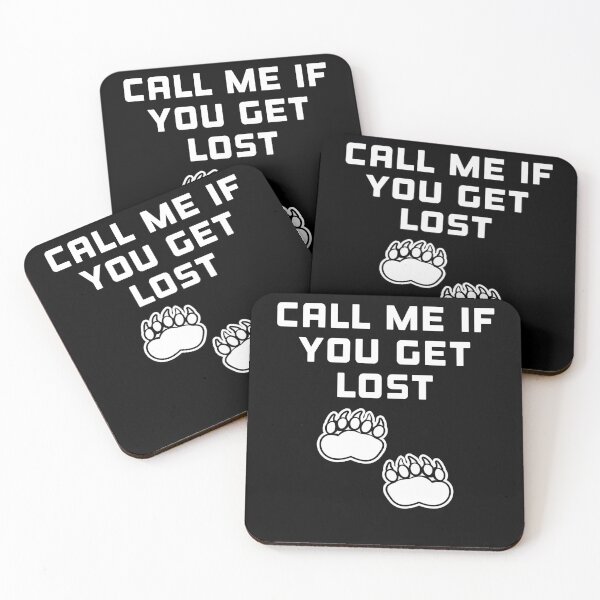 Item preview, Copy of Call Me If You Get Lost funny White Bear footprints designed and sold by hasondx.