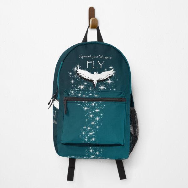 Item preview, Spread your wings and FLY through the SKY teal design designed and sold by MystixJack.