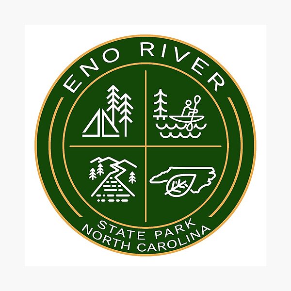 "Eno River State Park Heraldic Logo" Photographic Print by VanyaKar