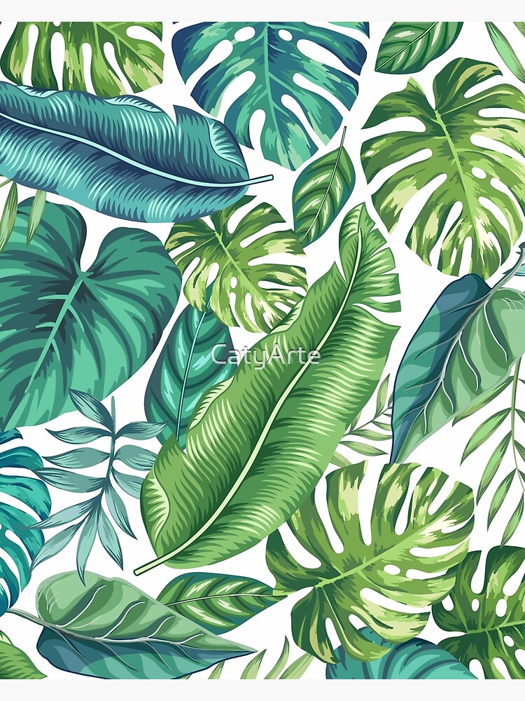 Discover Tropical Leaves II Premium Matte Vertical Poster