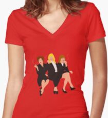 First Wives Women's Fitted V-Neck T-Shirt