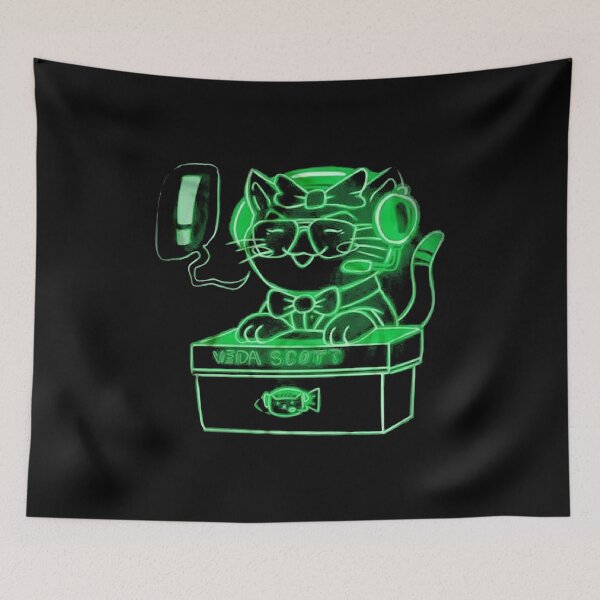 Item preview, Cat Veda Scott designed and sold by Tuckerstyle.