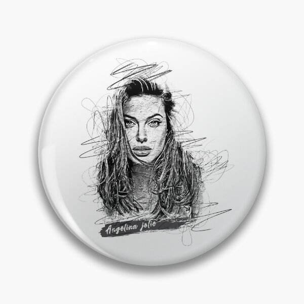 Item preview, Angelina Jolie Abstract Sketch Art, Angelina Jolie Sketch Design, Angelina Jolie designed and sold by graphic-genie.