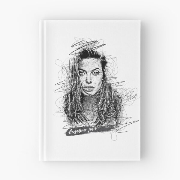 Item preview, Angelina Jolie Abstract Sketch Art, Angelina Jolie Sketch Design, Angelina Jolie designed and sold by graphic-genie.