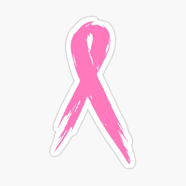 Pink Ribbon Stickers | Official Breast Cancer Awareness | Full Color 50 Pack