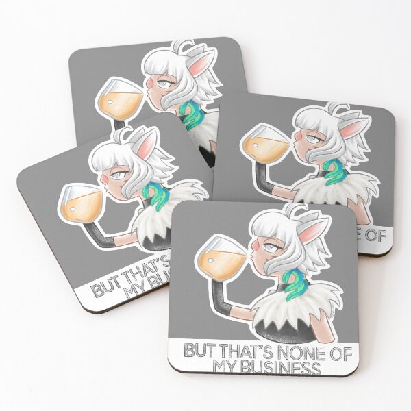 Item preview, Y'shtola Rhul from FF14 as Kermit the Frog Meme sipping tea - But that's none of my business designed and sold by SamInJapan.