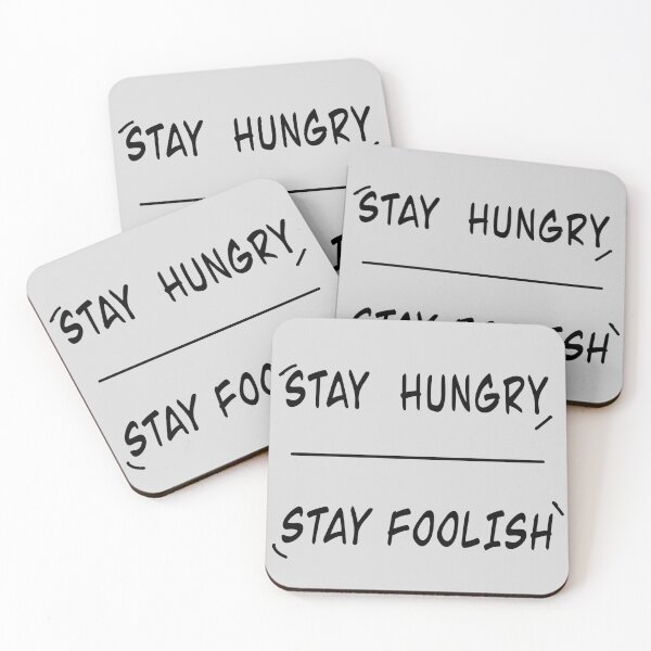 Item preview, Stay hungry stay foolish, Quotes stickers  designed and sold by jacktmomo9.