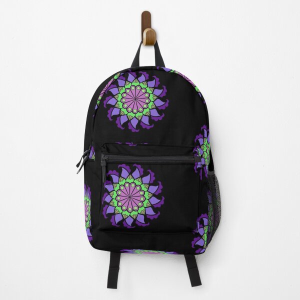 Item preview, Colourful floral mandala (purple) designed and sold by kkanchan.