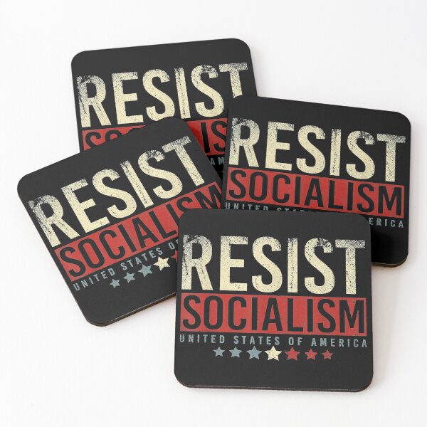 Aperçu de l'œuvre Résister au socialisme États-Unis d'Amérique Anti créée et vendue par anakinmelany.