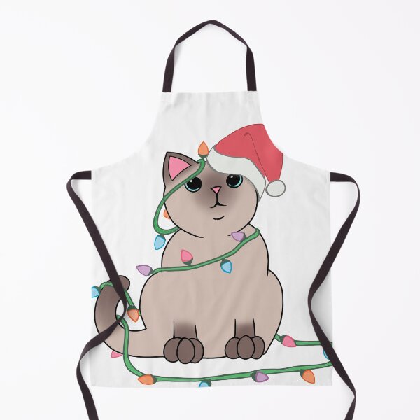 Item preview, Siamese Cat Christmas lights funny cat lover xmas hat designed and sold by xenotransplant.