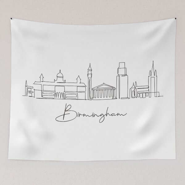 Item preview, Birmingham Skyline World Travel designed and sold by SimpleLineDraw.