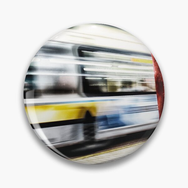 Item preview, Vibrant Moving Bus Blur within MBTA Train Station designed and sold by Stephen Orsillo.