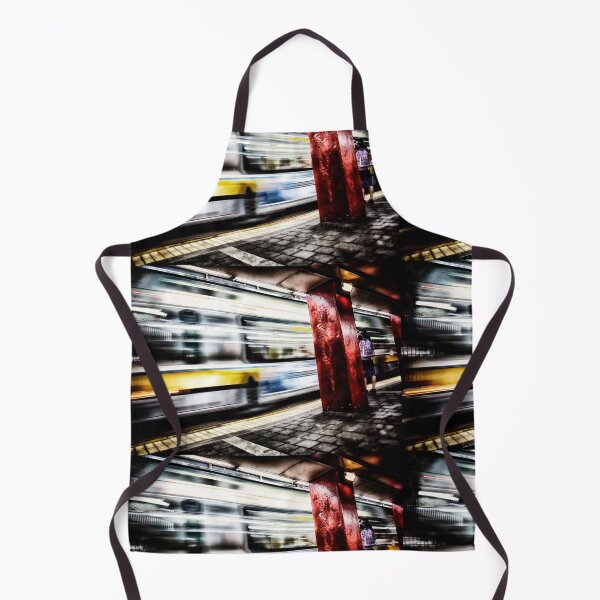 Item preview, Vibrant Moving Bus Blur within MBTA Train Station designed and sold by Stephen Orsillo.