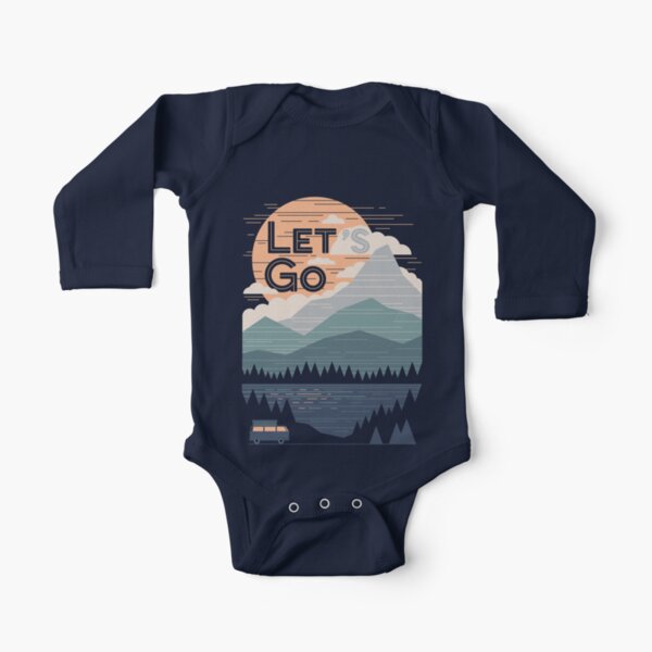 Let's Go Long Sleeve Baby One-Piece