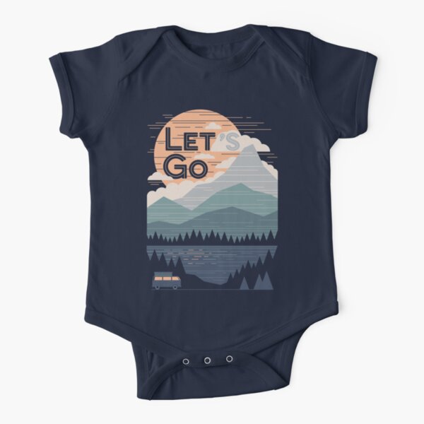 Let's Go Short Sleeve Baby One-Piece