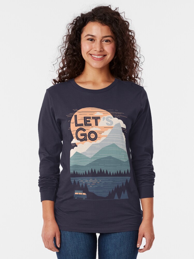 Alternate view of Let's Go Long Sleeve T-Shirt