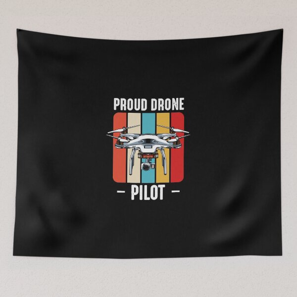 Item preview, Drone - Proud Drone Pilot - Retro Style Vintage Drones  designed and sold by Nishitha37.