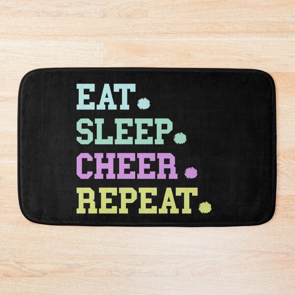 Item preview, Pastel Eat Sleep Cheer Repeat , Love Girls Gift, Cheerleader Squad  designed and sold by CoolCreative.