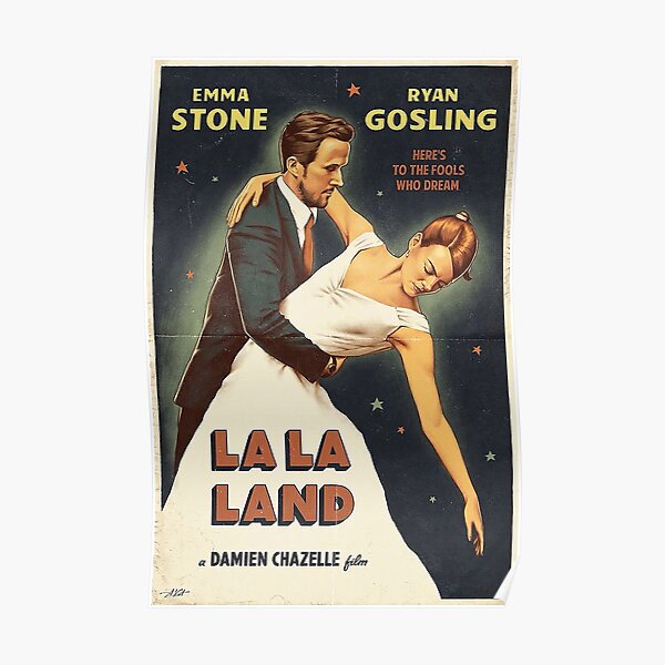 La La Land Film Alternatif Vintage Poster