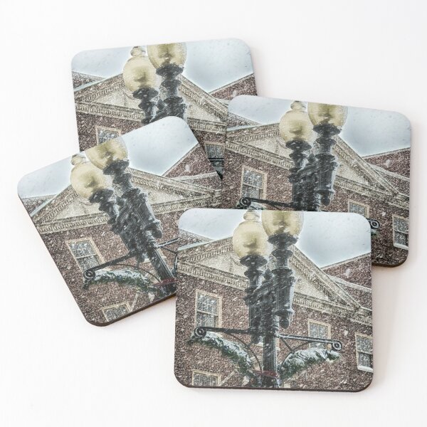 Item preview, Victorian Streetlights in Boston During Heavy Snowstorm at Christmas designed and sold by Stephen Orsillo.