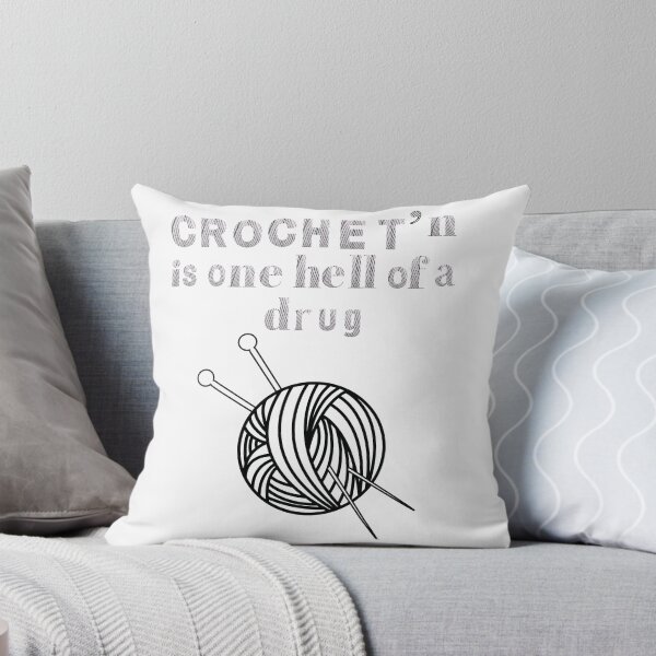 Item preview, CROCHET IS ONE HELL OF A DRUG designed and sold by Tshartclothing.