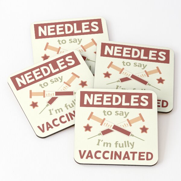 Item preview, Needles To Say / Needless To Say I'm Fully Vaccinated | Funny Vaccine Motivation (Earthy Tone Design) | Funny Vaccine Quotes designed and sold by DrawingBoard.
